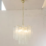 Murano Clear Tronchi Chandelier Ø53 - 24 Tubes - Bellavé Studio