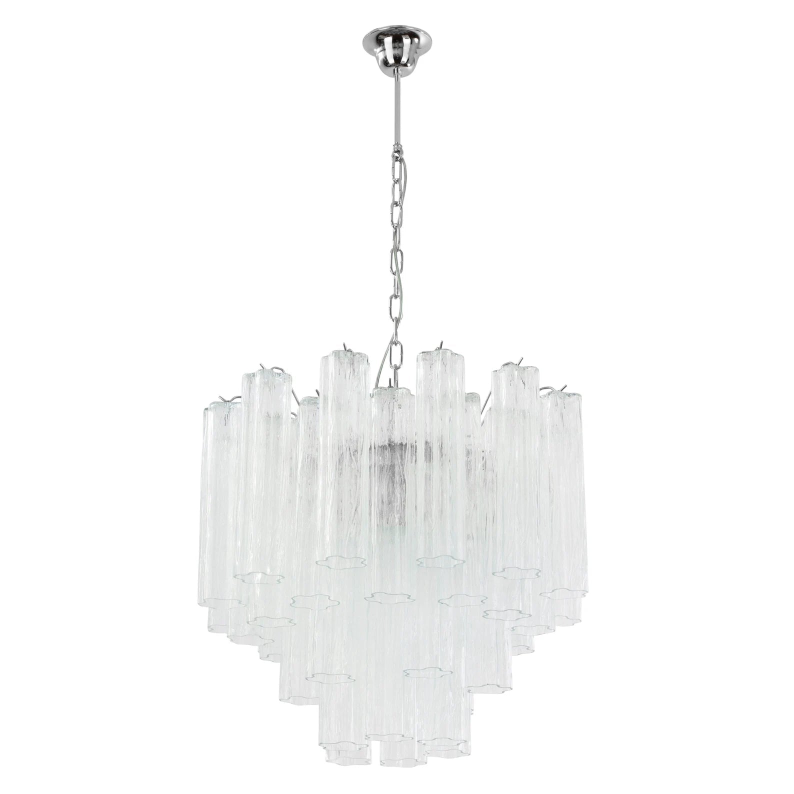 Murano Clear Tronchi Chandelier Ø58 - 36 Tubes - Bellavé Studio