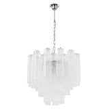 Murano Clear Tronchi Chandelier Ø58 - 36 Tubes - Bellavé Studio