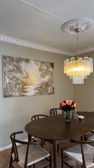 Murano Clear Tronchi Chandelier Ø58 - 36 Tubes - Bellavé Studio