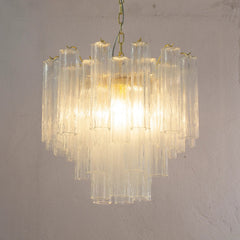 Murano Clear Tronchi Chandelier Ø58 - 36 Tubes - Bellavé Studio