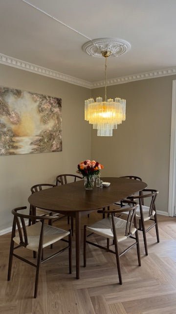 Murano Clear Tronchi Chandelier Ø58 - 36 Tubes - Bellavé Studio