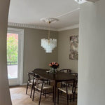 Murano Clear Tronchi Chandelier Ø58 - 36 Tubes - Bellavé Studio