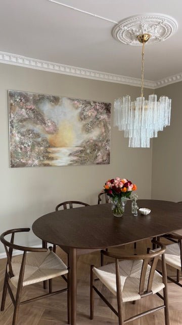 Murano Clear Tronchi Chandelier Ø58 - 36 Tubes - Bellavé Studio