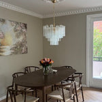 Murano Clear Tronchi Chandelier Ø58 - 36 Tubes - Bellavé Studio