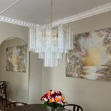 Murano Clear Tronchi Chandelier Ø58 - 36 Tubes - Bellavé Studio