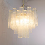 Murano Clear Tronchi Chandelier Ø58 - 36 Tubes - Bellavé Studio