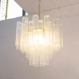 Murano Clear Tronchi Chandelier Ø58 - 36 Tubes - Bellavé Studio