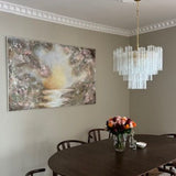 Murano Clear Tronchi Chandelier Ø58 - 36 Tubes - Bellavé Studio