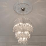 Murano Clear Tronchi Chandelier Ø60 - 52 Tubes - Bellavé Studio