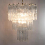 Murano Clear Tronchi Chandelier Ø60 - 52 Tubes - Bellavé Studio