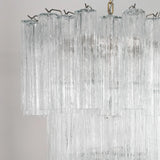 Murano Clear Tronchi Chandelier Ø60 - 52 Tubes - Bellavé Studio