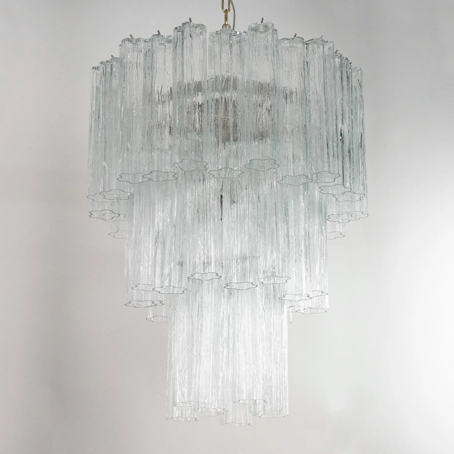 Murano Clear Tronchi Chandelier Ø60 - 52 Tubes - Bellavé Studio