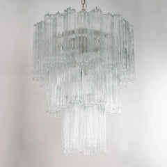 Murano Clear Tronchi Chandelier Ø60 - 52 Tubes - Bellavé Studio