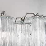 Murano Clear Tronchi Chandelier Ø60 - 52 Tubes - Bellavé Studio