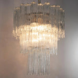 Murano Clear Tronchi Chandelier Ø60 - 52 Tubes - Bellavé Studio
