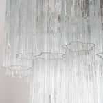 Murano Clear Tronchi Chandelier Ø60 - 52 Tubes - Bellavé Studio
