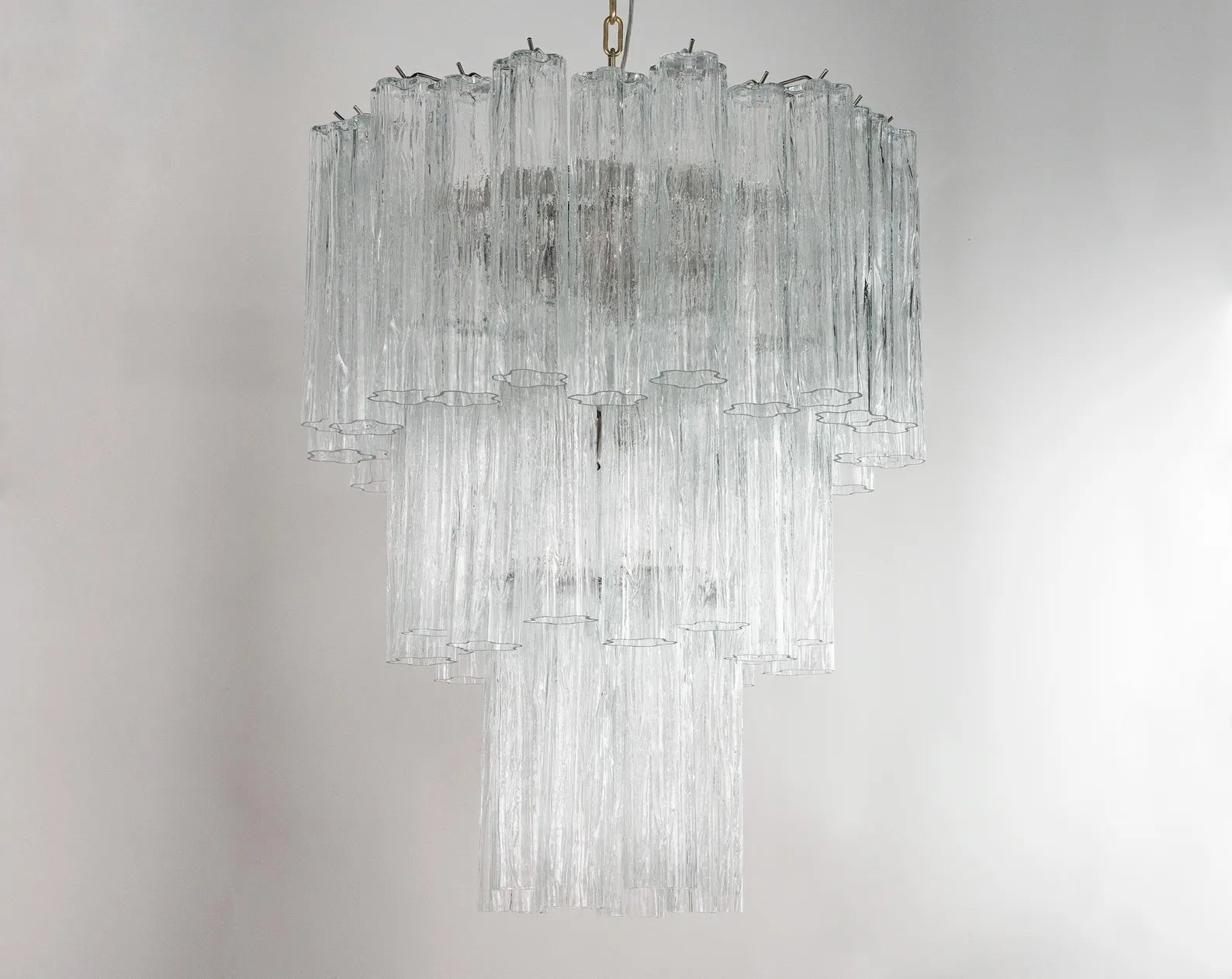 Murano Clear Tronchi Chandelier Ø60 - 52 Tubes - Bellavé Studio