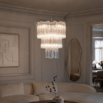 Murano Clear Tronchi Chandelier Ø65 - 48 Tubes - Bellavé Studio