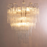 Murano Clear Tronchi Chandelier Ø70 - 56 Tubes - Bellavé Studio