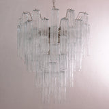 Murano Clear Tronchi Chandelier Ø70 - 56 Tubes - Bellavé Studio