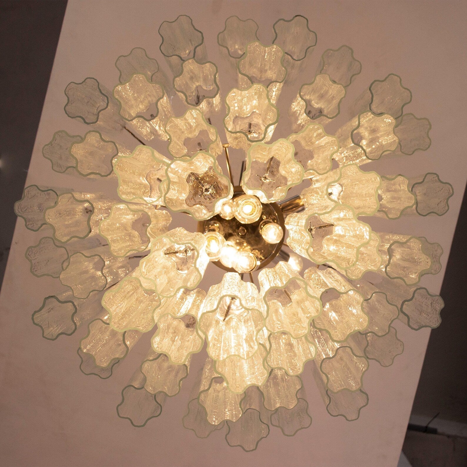 Murano Clear Tronchi Chandelier Ø70 - 56 Tubes - Bellavé Studio