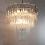 Murano Clear Tronchi Chandelier Ø85 - 78 Tubes - Bellavé Studio