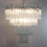 Murano Clear Tronchi Chandelier Ø85 - 78 Tubes - Bellavé Studio