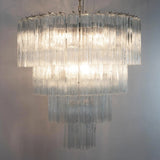 Murano Clear Tronchi Chandelier Ø85 - 78 Tubes - Bellavé Studio