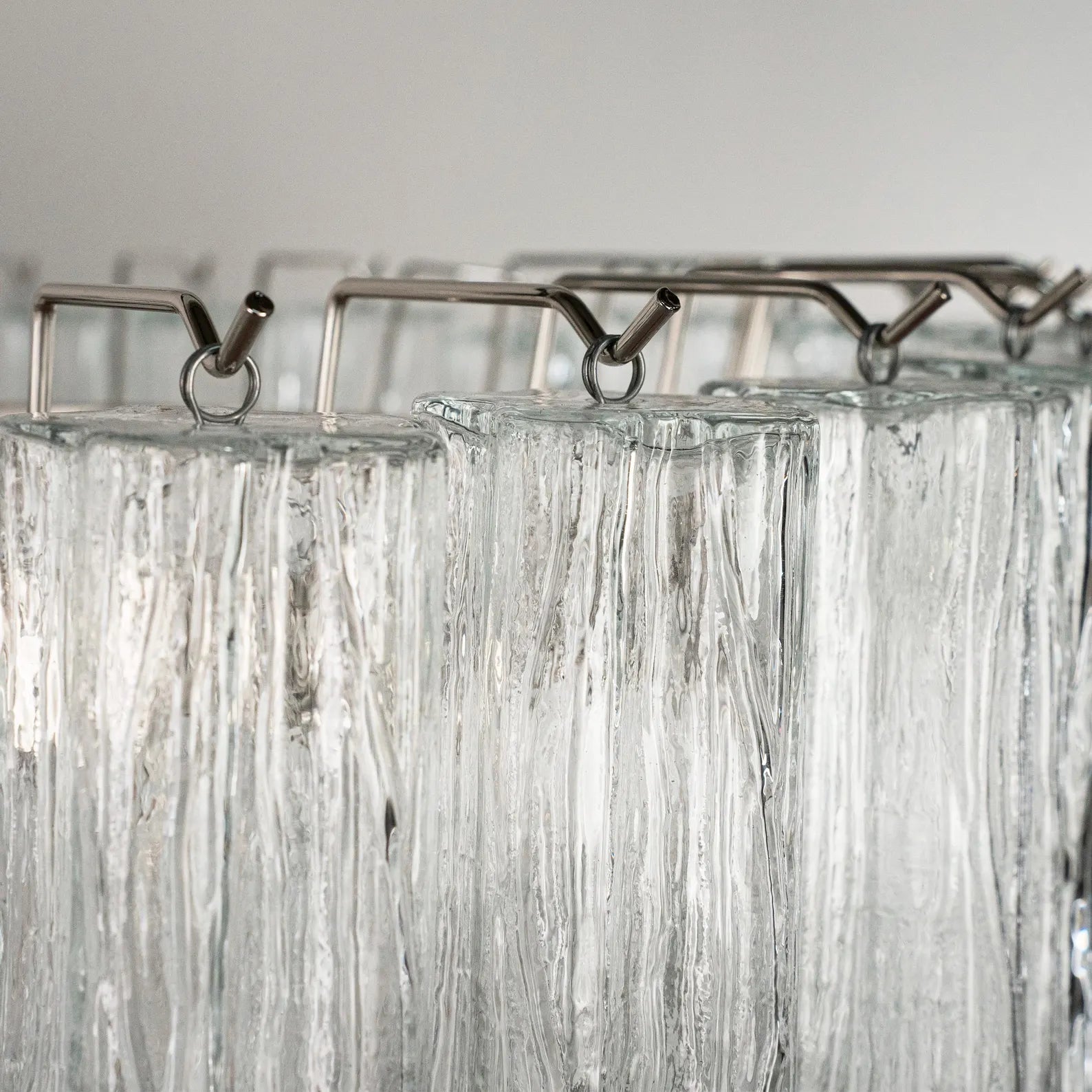 Murano Clear Tronchi Chandelier Ø85 - 78 Tubes - Bellavé Studio