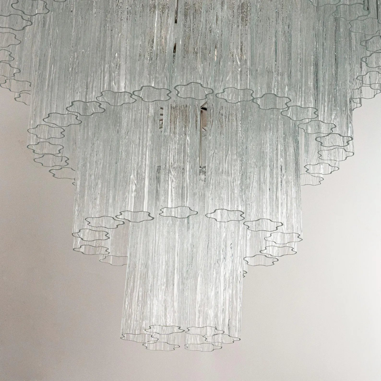Murano Clear Tronchi Chandelier Ø85 - 78 Tubes - Bellavé Studio