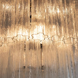 Murano Clear Tronchi Chandelier Ø85 - 78 Tubes - Bellavé Studio