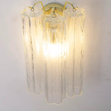 Murano Clear Tronchi Wall Sconces – Set of 2 - Bellavé Studio