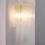 Murano Clear Tronchi Wall Sconces – Set of 2 - Bellavé Studio