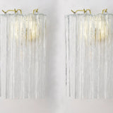 Murano Clear Tronchi Wall Sconces – Set of 2 - Bellavé Studio