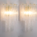 Murano Clear Tronchi Wall Sconces – Set of 2 - Bellavé Studio