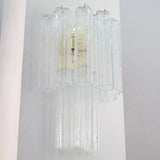 Murano Clear Tronchi Wall Sconces – Set of 2 - Bellavé Studio