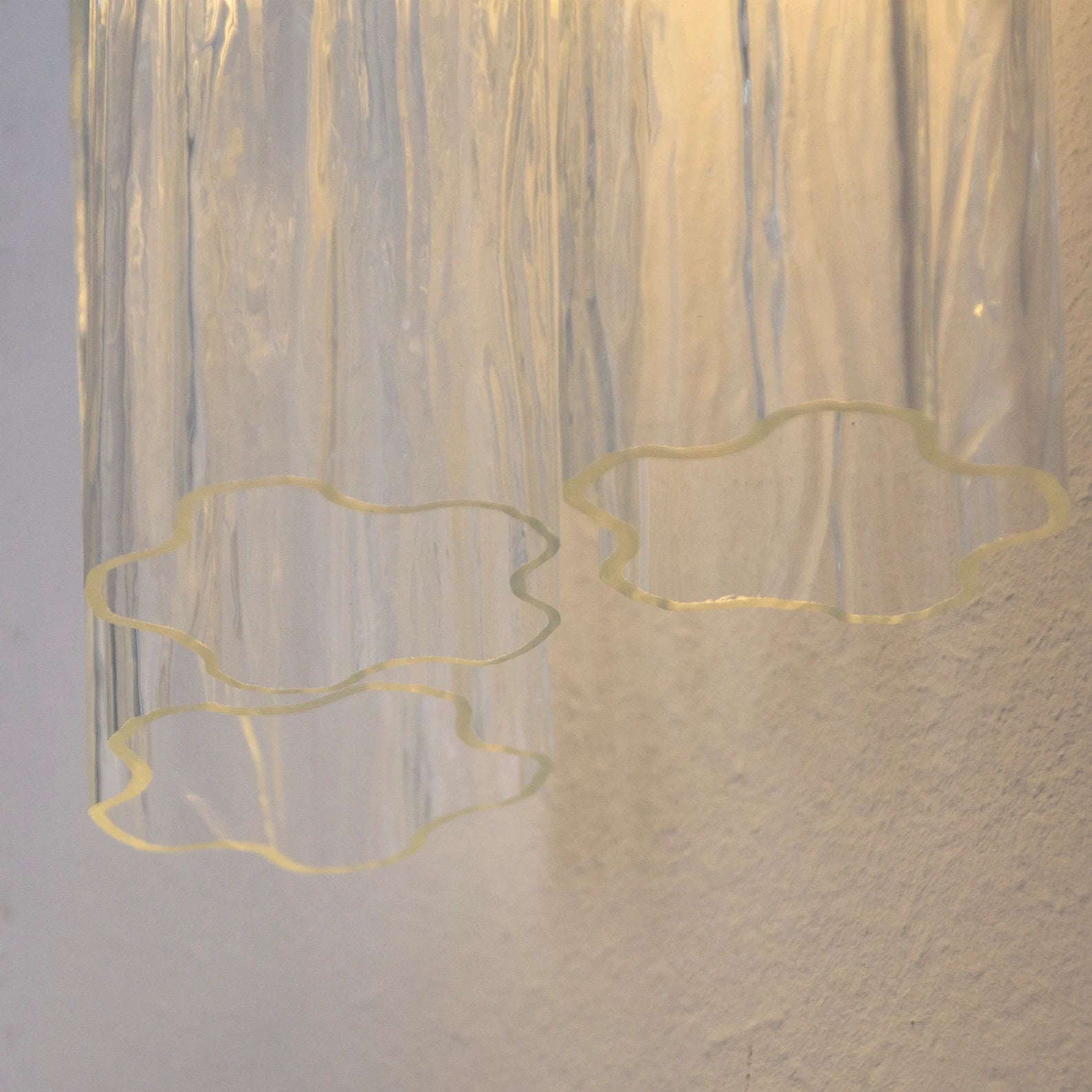 Murano Clear Tronchi Wall Sconces – Set of 2 - Bellavé Studio