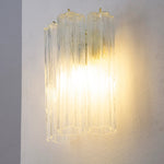 Murano Clear Tronchi Wall Sconces – Set of 2 - Bellavé Studio
