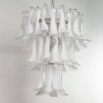 Murano Clear/White Petali Chandelier Ø75 - Bellavé Studio