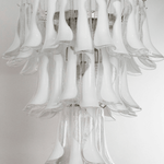 Murano Clear/White Petali Chandelier Ø75 - Bellavé Studio