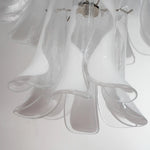 Murano Clear/White Petali Chandelier Ø75 - Bellavé Studio