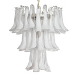 Murano Clear/White Petali Chandelier Ø75 - Bellavé Studio