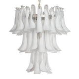 Murano Clear/White Petali Chandelier Ø75 - Bellavé Studio