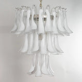 Murano Clear/White Petali Chandelier Ø75 - Bellavé Studio