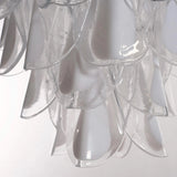 Murano Clear/White Rondini Chandelier Ø55 - 38 Glasses - Bellavé Studio
