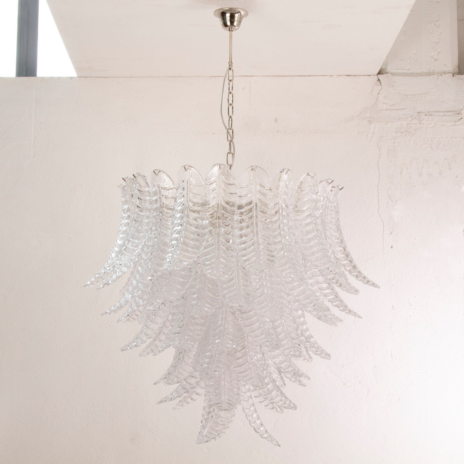 Murano Crystal Foglie Chandelier Ø95 - Bellavé Studio