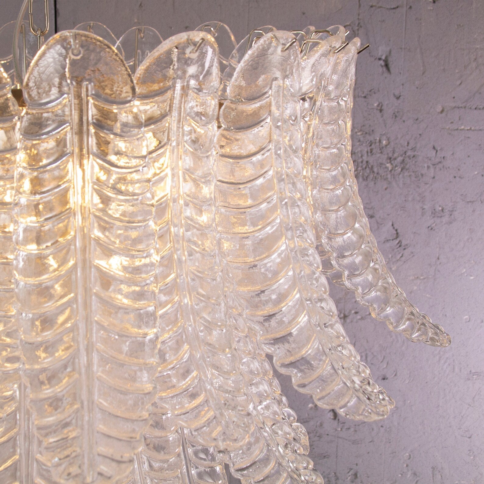 Murano Crystal Foglie Chandelier Ø95 - Bellavé Studio