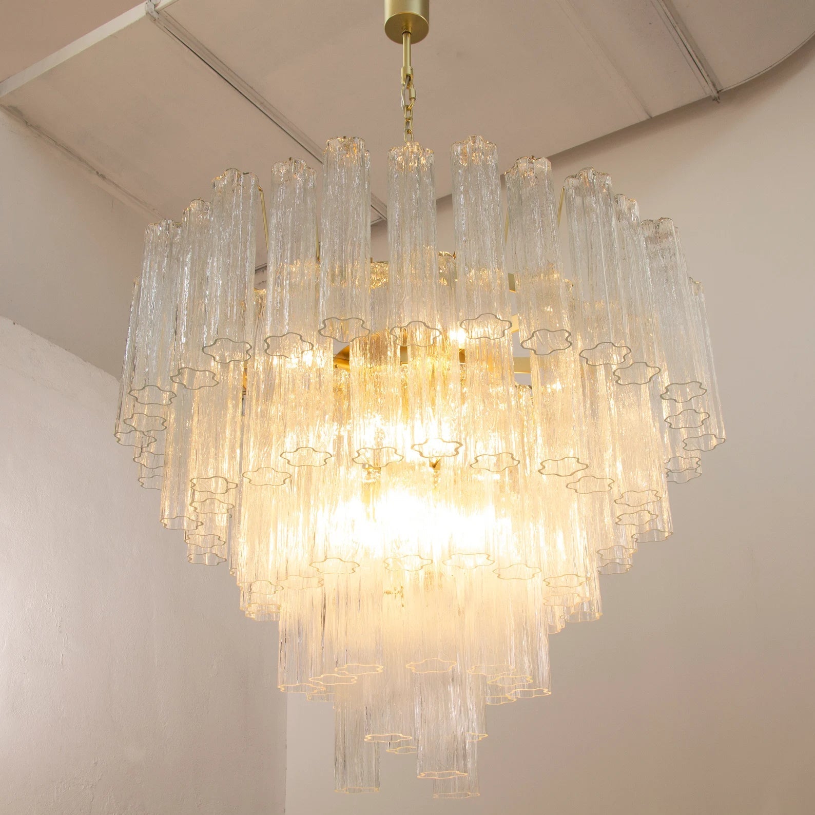 Murano Crystal Tronchi Chandelier Ø105 - Bellavé Studio