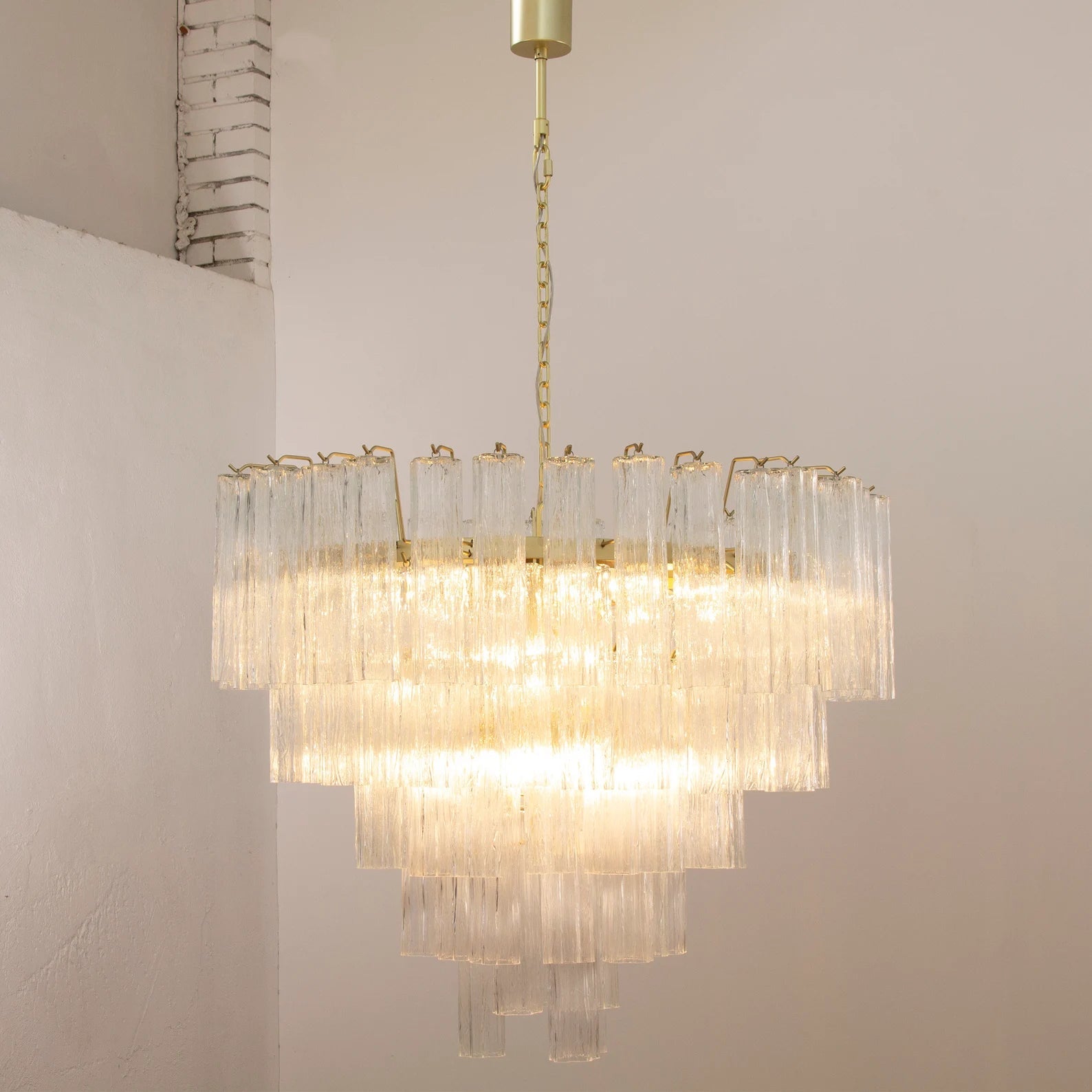 Murano Crystal Tronchi Chandelier Ø105 - Bellavé Studio